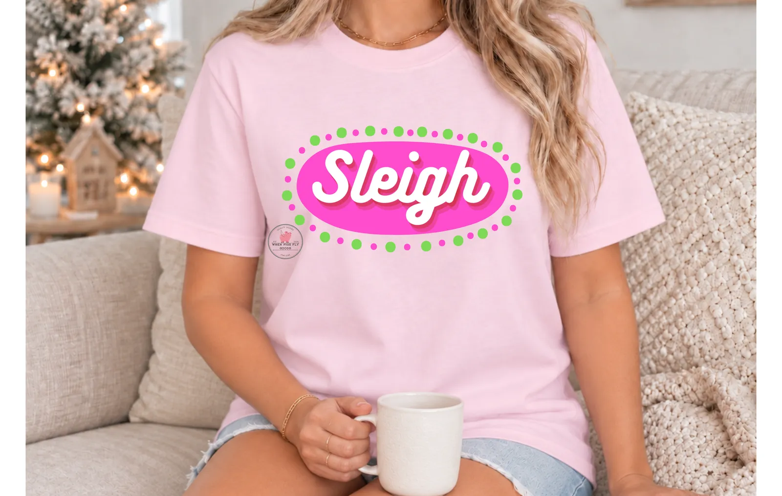 Sleigh Tee by When Pigs Fly Goods