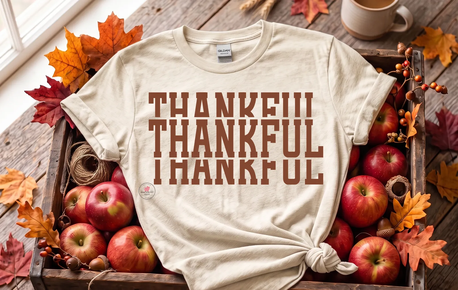 Thankful Tee by When Pigs Fly Goods