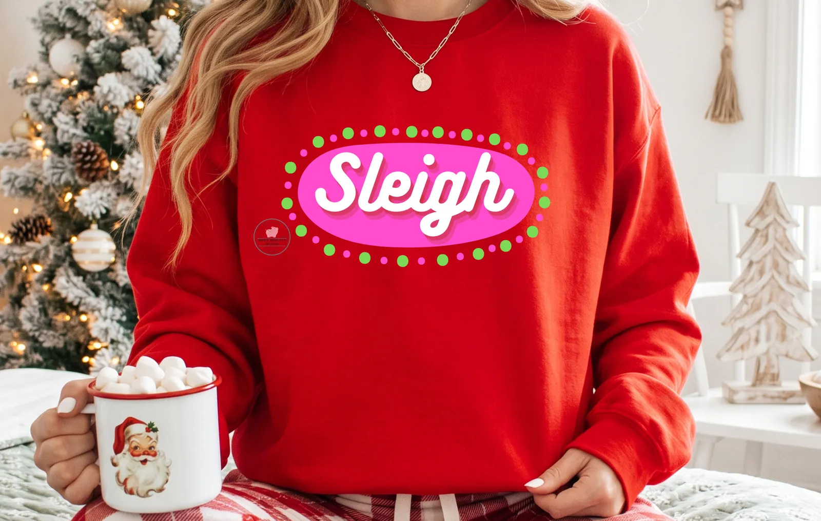 Sleigh Sweatshirt by When Pigs Fly Goods