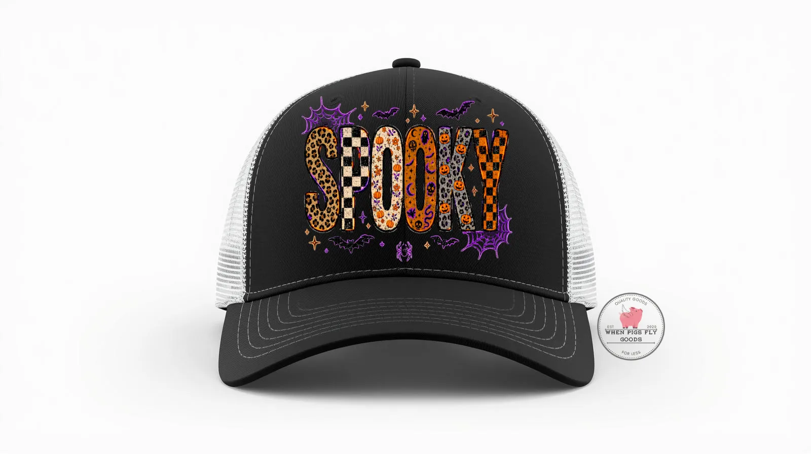 SPOOKY Trucker Hat by When Pigs Fly Goods